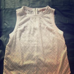 Forever 21 White Sleeveless Blouse